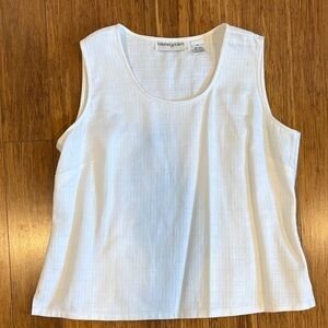 Bloomingdale's Elegant White Tank Top